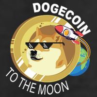 Dogecoin to the moon Golf Towel