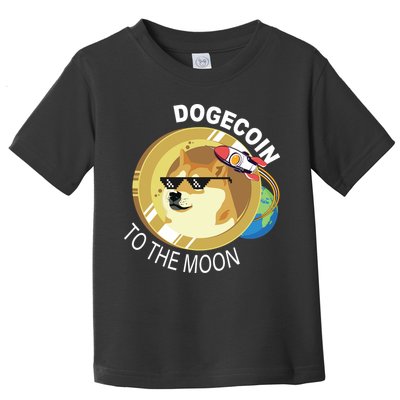 Dogecoin to the moon Toddler T-Shirt