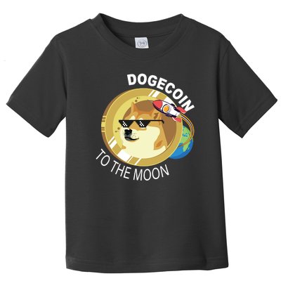 Dogecoin to the moon Toddler T-Shirt