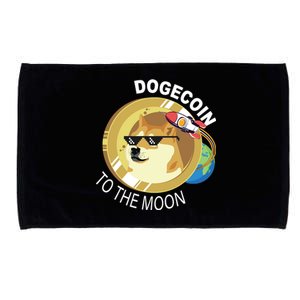 DogeCoin To The Moon Microfiber Hand Towel