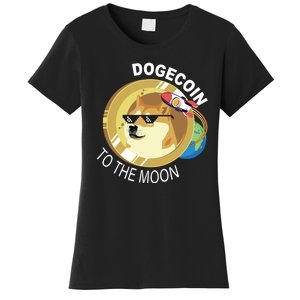 Dogecoin to the moon Women's T-Shirt