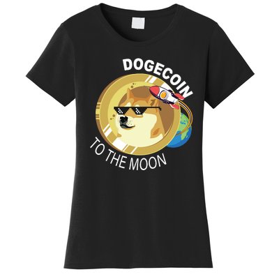 Dogecoin to the moon Women's T-Shirt