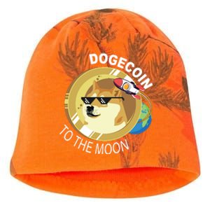 Dogecoin to the moon Kati - Camo Knit Beanie