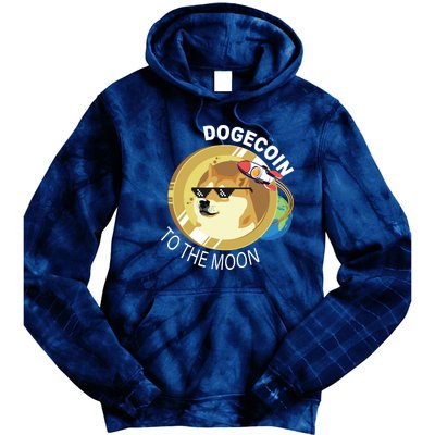 DogeCoin To The Moon Tie Dye Hoodie