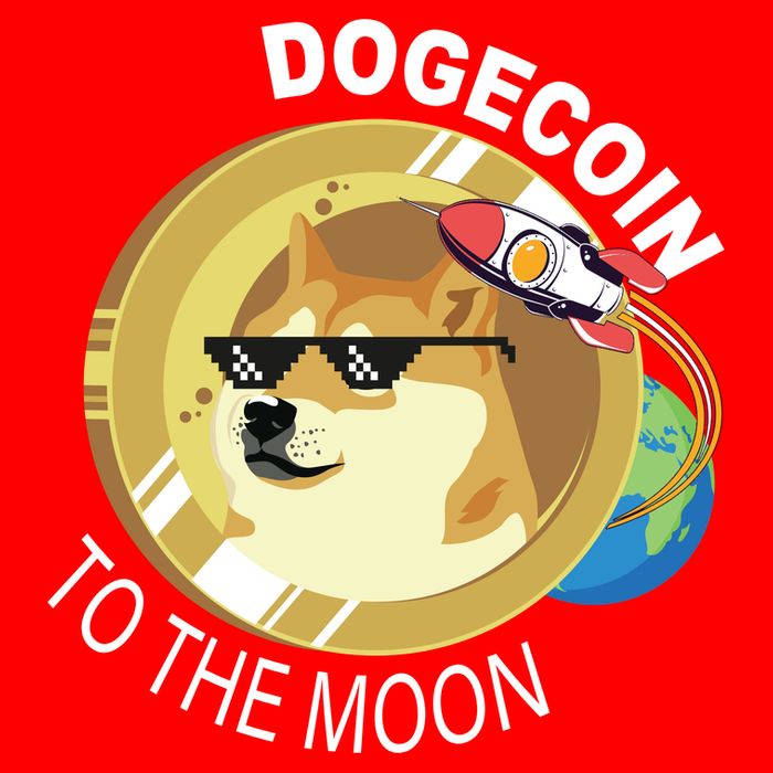 DogeCoin To The Moon Button