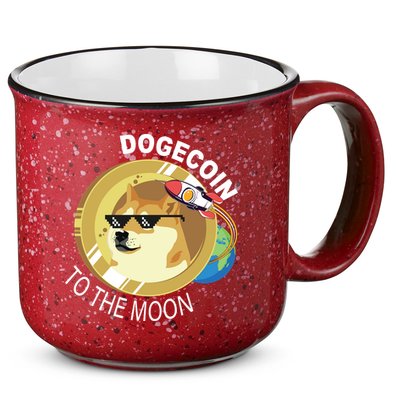 DogeCoin To The Moon 15oz Campfire Ceramic Mug