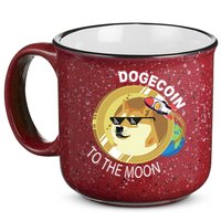 DogeCoin To The Moon 15oz Campfire Ceramic Mug