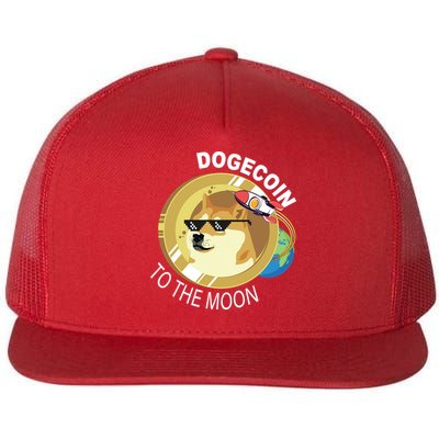DogeCoin To The Moon Flatbill Hat