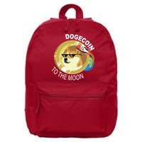 DogeCoin To The Moon 16 in Basic Backpack