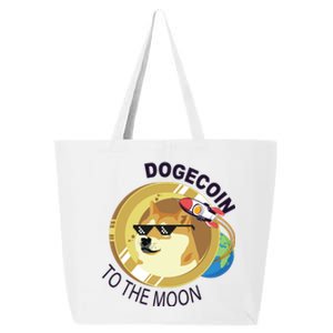 Dogecoin to the moon 25L Jumbo Tote