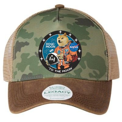 Dogecoin To The Moon Astronaut Legacy Tie Dye Trucker Hat