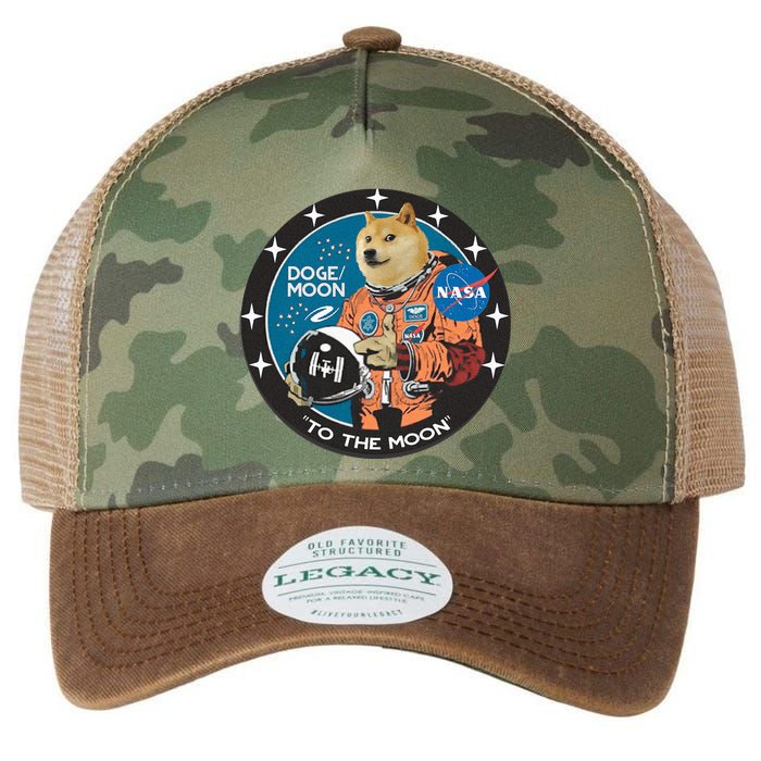 Dogecoin To The Moon Astronaut Legacy Tie Dye Trucker Hat