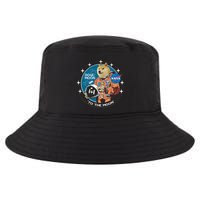 Dogecoin To The Moon Astronaut Cool Comfort Performance Bucket Hat