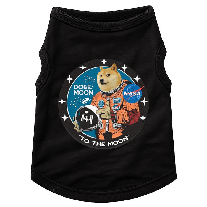 Dogecoin To The Moon Astronaut Doggie Tank