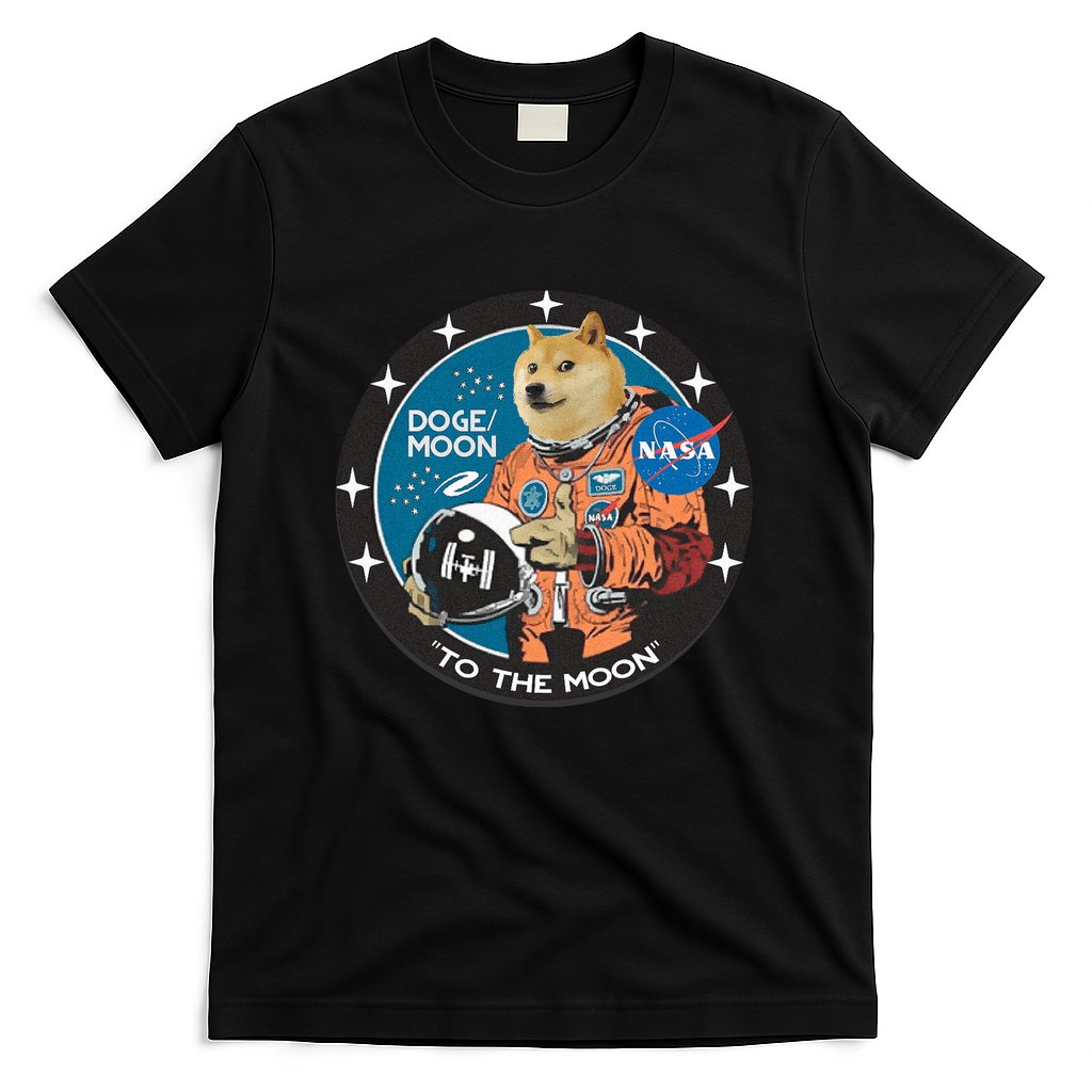 Dogecoin To The Moon Astronaut T-Shirt