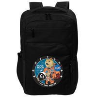 Dogecoin To The Moon Astronaut Impact Tech Backpack