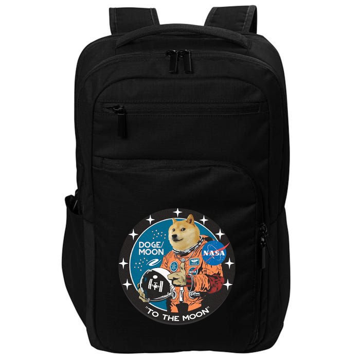 Dogecoin To The Moon Astronaut Impact Tech Backpack