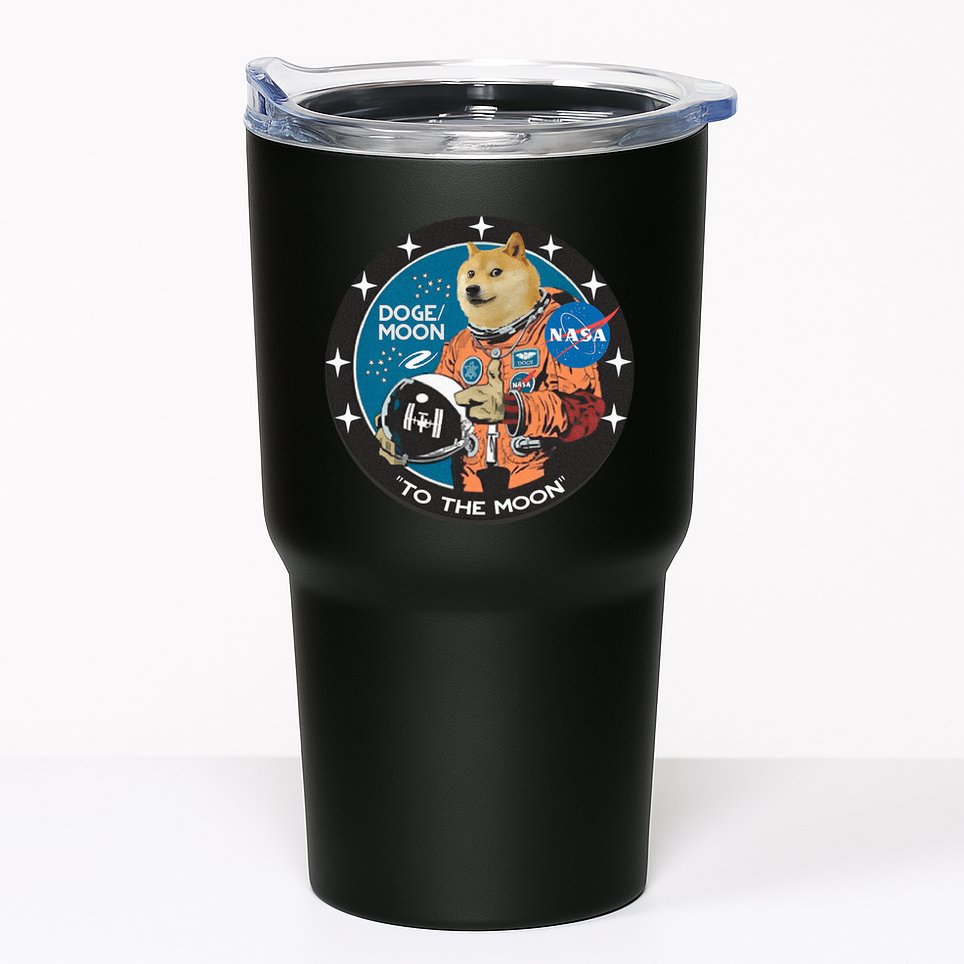 Dogecoin To The Moon Astronaut Tumbler