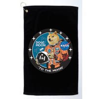 Dogecoin To The Moon Astronaut Golf Towel