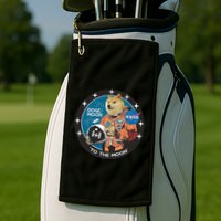 Dogecoin To The Moon Astronaut Golf Towel