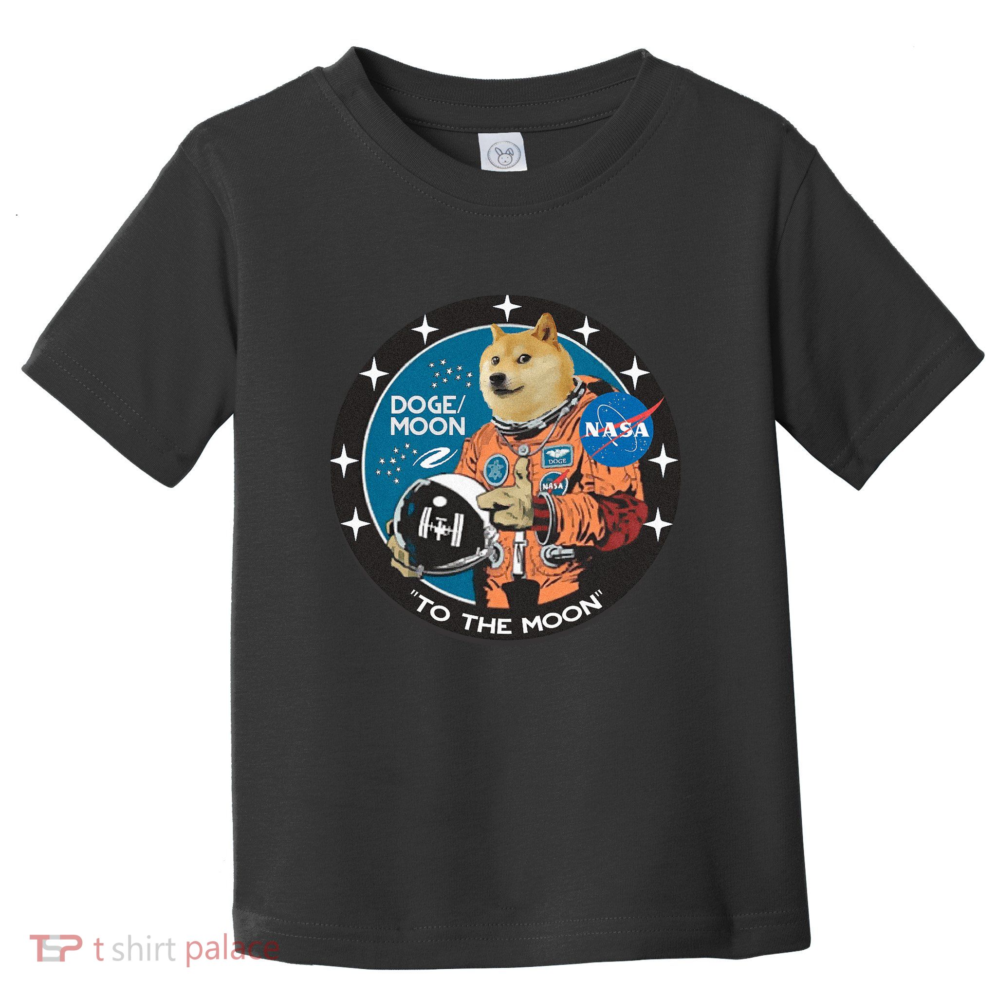 Dogecoin To The Moon Astronaut Toddler T-Shirt