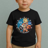 Dogecoin To The Moon Astronaut Toddler T-Shirt