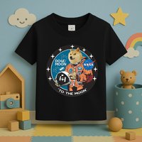 Dogecoin To The Moon Astronaut Toddler T-Shirt