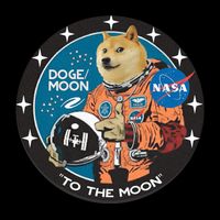Dogecoin To The Moon Astronaut Toddler T-Shirt