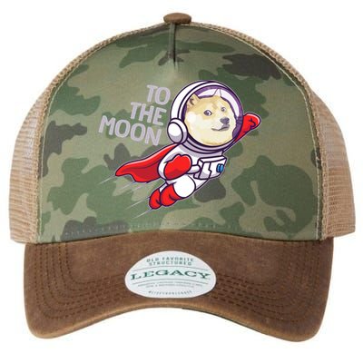Dogecoin To The Moon Coin Crypto Currency Super Astronaut Legacy Tie Dye Trucker Hat