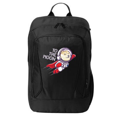 Dogecoin To The Moon Coin Crypto Currency Super Astronaut City Backpack