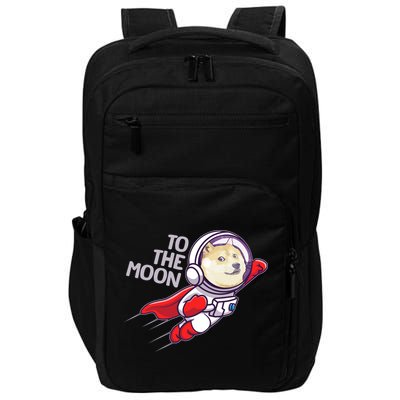 Dogecoin To The Moon Coin Crypto Currency Super Astronaut Impact Tech Backpack