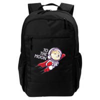 Dogecoin To The Moon Coin Crypto Currency Super Astronaut Backpack