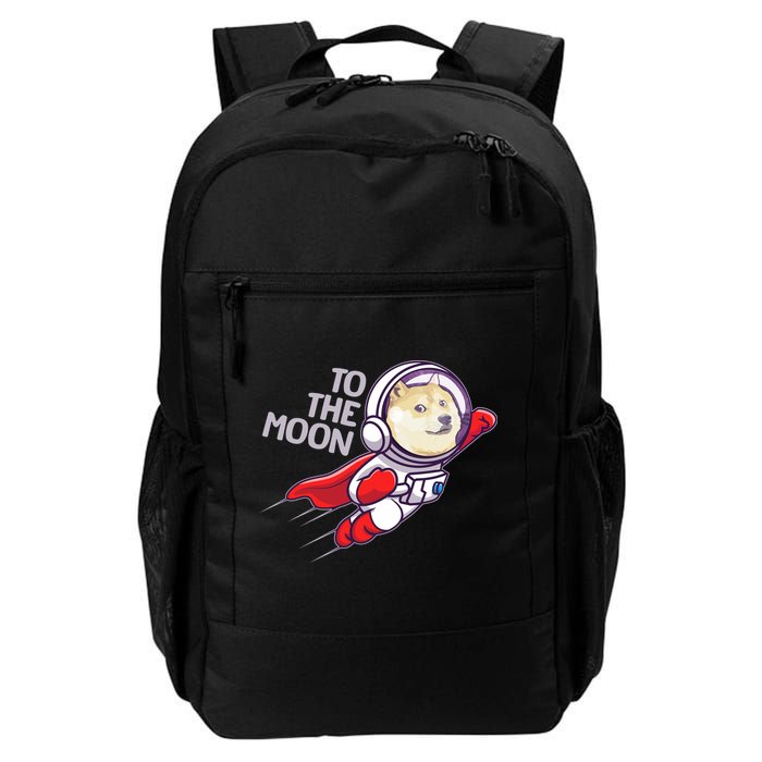 Dogecoin To The Moon Coin Crypto Currency Super Astronaut Backpack