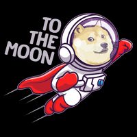Dogecoin To The Moon Coin Crypto Currency Super Astronaut Backpack