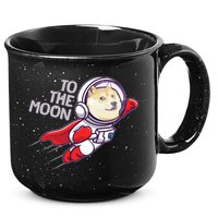 Dogecoin To The Moon Coin Crypto Currency Super Astronaut 15oz Campfire Ceramic Mug