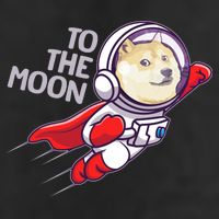 Dogecoin To The Moon Coin Crypto Currency Super Astronaut 15oz Campfire Ceramic Mug
