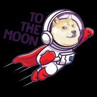Dogecoin To The Moon Coin Crypto Currency Super Astronaut 16oz Travel Tumbler