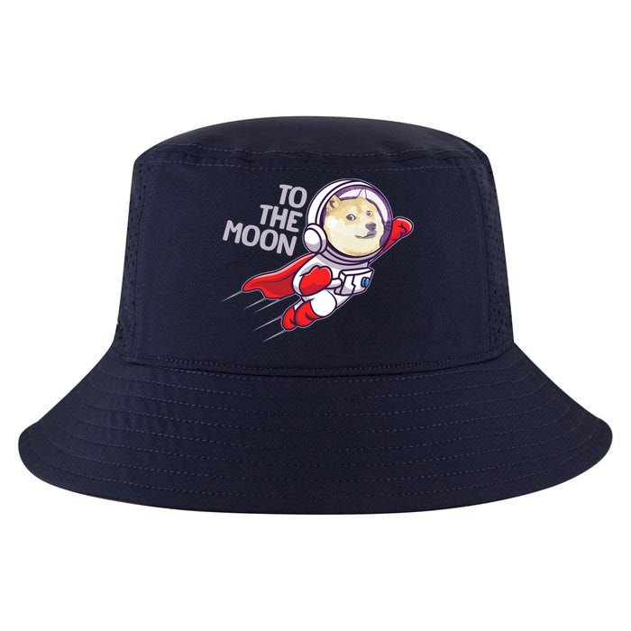 Dogecoin To The Moon Coin Crypto Currency Super Astronaut Cool Comfort Performance Bucket Hat