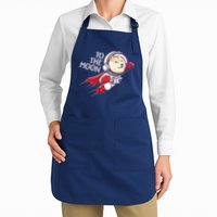 Dogecoin To The Moon Coin Crypto Currency Super Astronaut Apron
