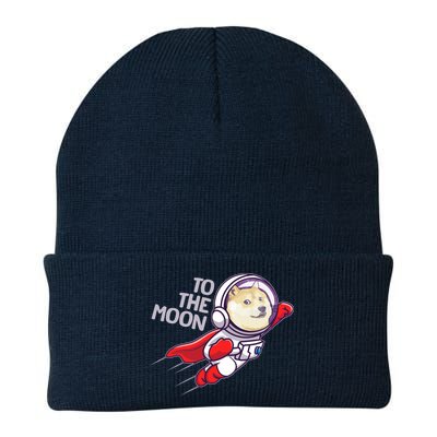 Dogecoin To The Moon Coin Crypto Currency Super Astronaut Beanie