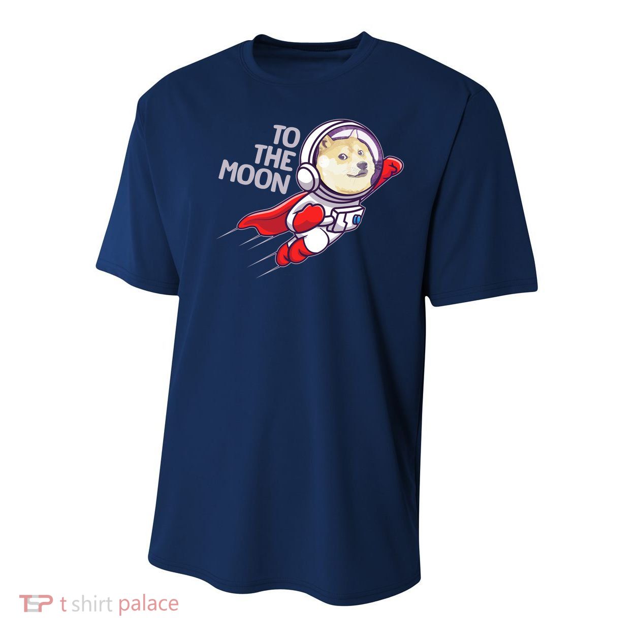 Dogecoin To The Moon Coin Crypto Currency Super Astronaut Youth Performance Sprint T-Shirt