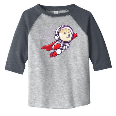 Dogecoin To The Moon Coin Crypto Currency Super Astronaut Toddler Fine Jersey T-Shirt