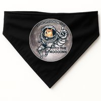 Dogecoin To the Moon Doge USA-Made Doggie Bandana