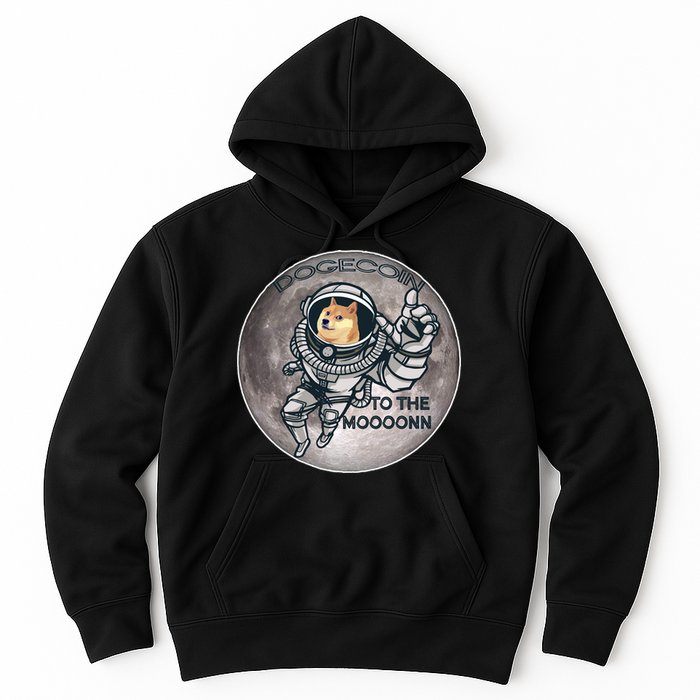 Dogecoin To the Moon Doge Hoodie