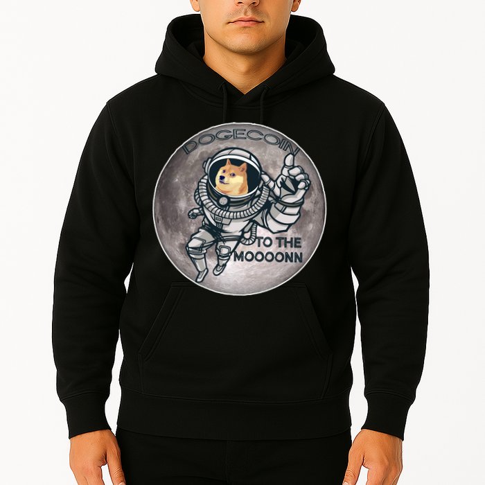 Dogecoin To the Moon Doge Hoodie