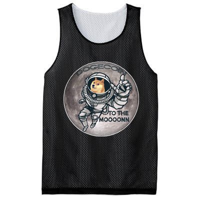 Dogecoin To the Moon Doge Mesh Reversible Basketball Jersey Tank