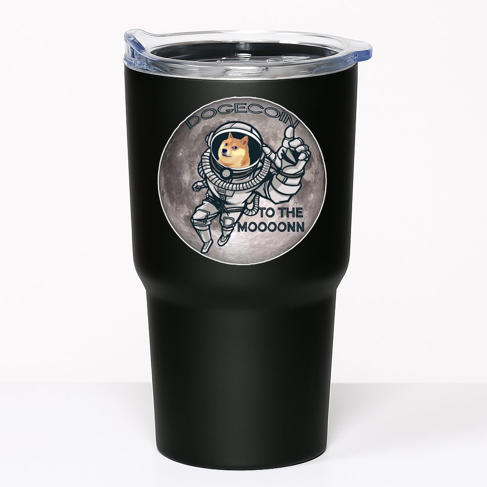 Dogecoin To the Moon Doge Tumbler