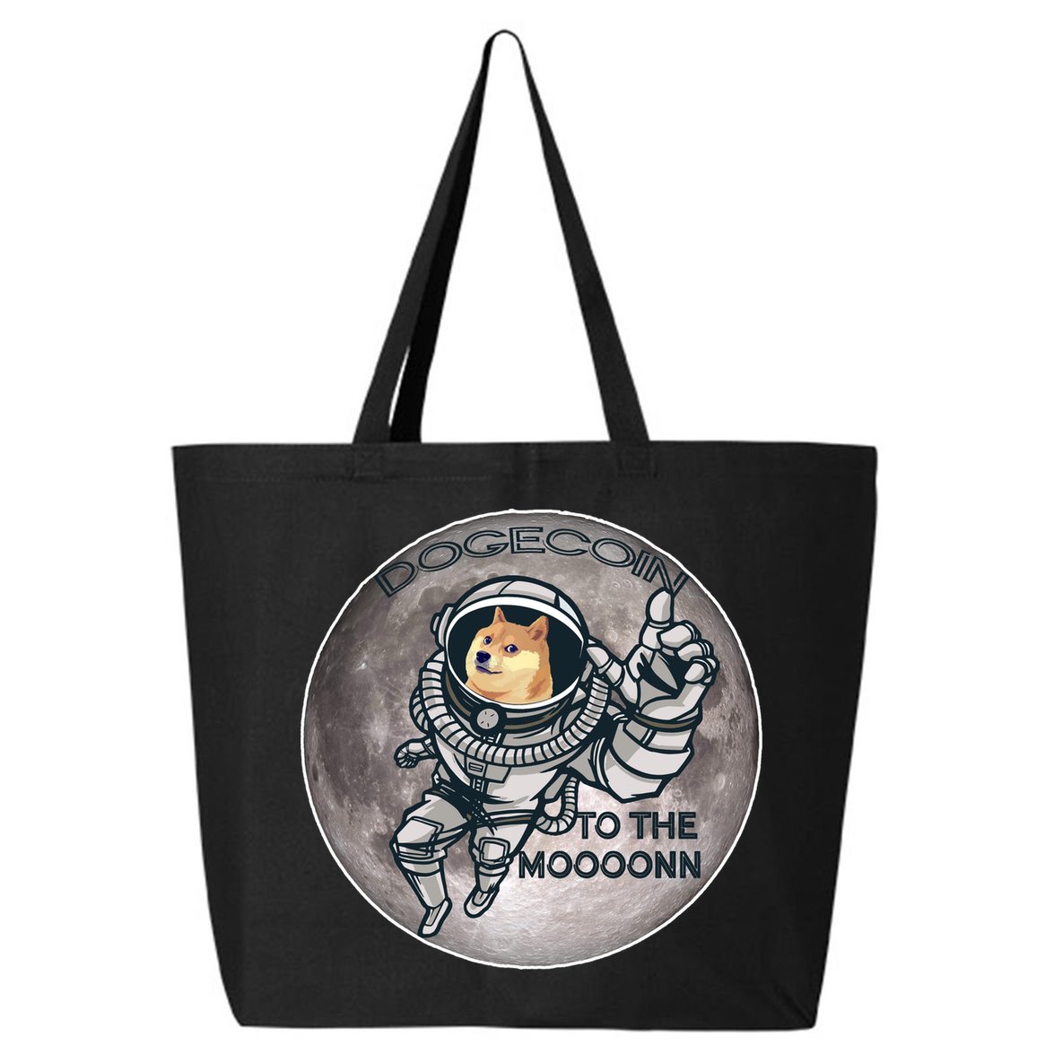 Dogecoin To the Moon Doge 25L Jumbo Tote
