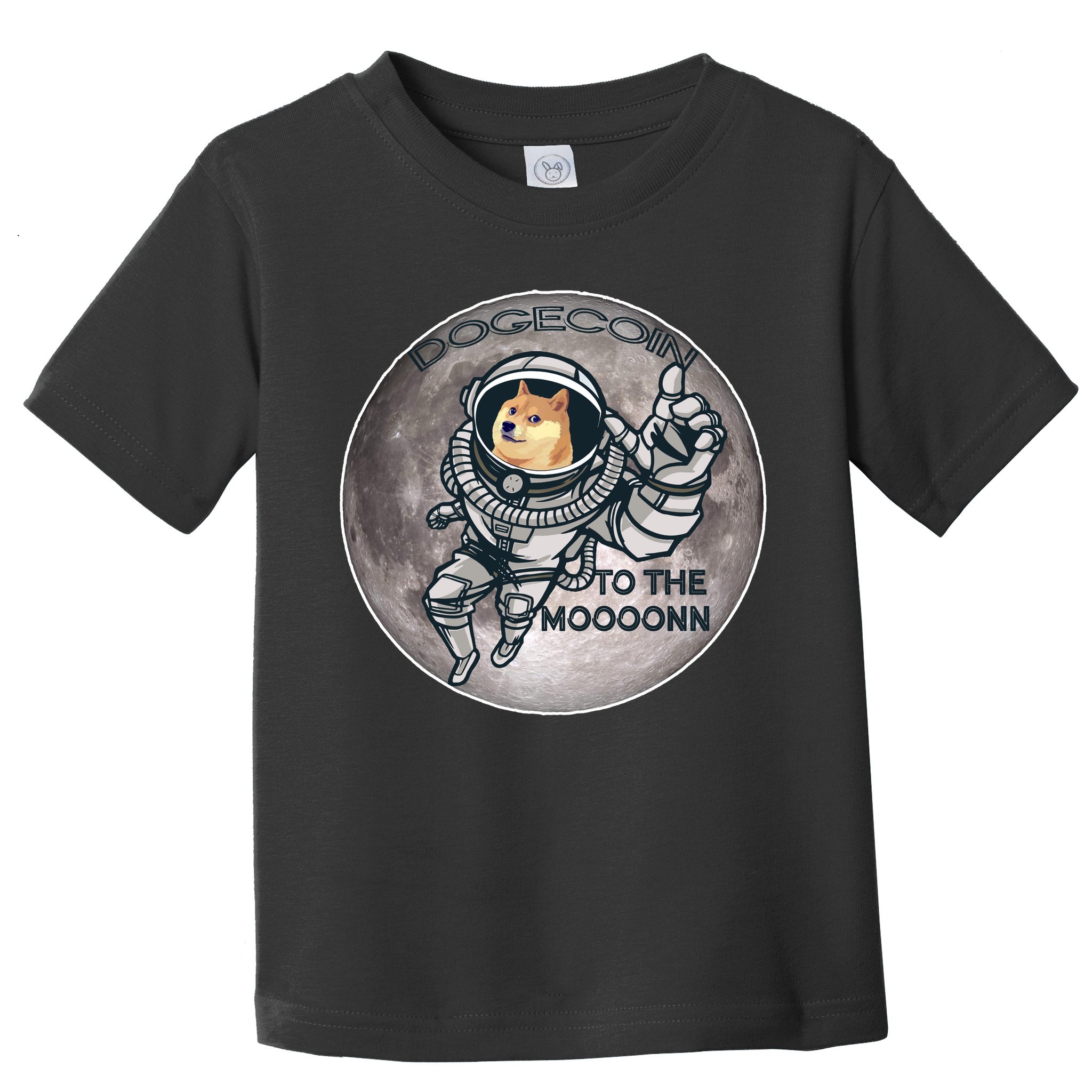 Dogecoin To the Moon Doge Toddler T-Shirt