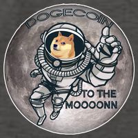 Dogecoin To the Moon Doge Vector Backpack